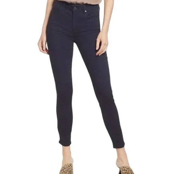Paige jeans hoxton ankle dark blue size 31